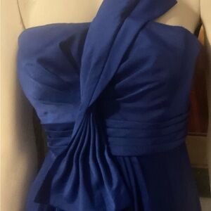 BCBGMaxAzria Royal Blue Strapless Dress